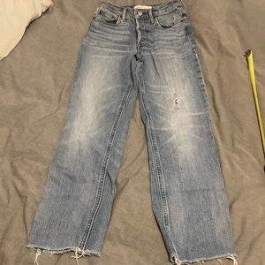 Denim Forum Arlington high rise straight jeans